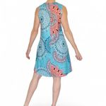 Blue Colorful Hippie Mandala Bohemian Sleeveless Mini Dress Size M Photo 5