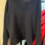 Something Navy  Women's Deep Blue V-Neck Sweater Photo 3
