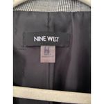 Nine West  Gray Houndstooth Long Sleeve Front Pockets Lined Blazer Sz 10 Photo 4