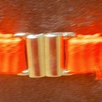 Color block bikini top woman’s size small (orange,pink, aqua color block) Orange Photo 5