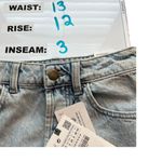 ZARA High Rise Rigid Shorts Vintage Wash Button Fly Size 2 NEW Photo 5