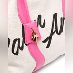 Palm Angels Pink Leather Logo Tote Bag Shoulder Carryall Large Display Model Photo 4