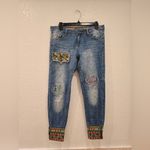 Desigual  Exotic Jeans Ethnic Ankle Size 28 Photo 2