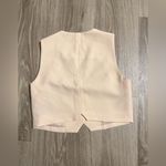 7 For All Mankind  Tan/beige Cropped Vest Medium Photo 2