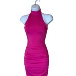 superdown  Mallory High Neck Dress Hot Pink Size XXS Bodycon Sexy Revolve Event Photo 4