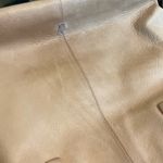 Ash  Beige Leather Tote Whip Stitch Fringe Photo 8