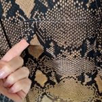 Equipment  brown ombré snake print silk shirt Photo 5