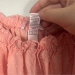 Victoria's Secret  Pink Textured Dot Off Shoulder Romper Shorts  size large Photo 2