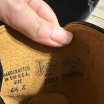 Justin Boots  J Diamond L3233 Black Leather Roper Western Boots Women's Size 6.5E Photo 6