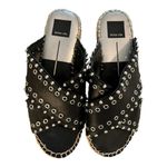 Dolce Vita 8 Iva Slides Black Studded Women's Shoes Photo 1