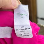 Lilly Pulitzer  Tensley Silk Top Raz Berry Diamond Metallic Size S Photo 12