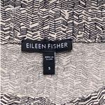 Eileen Fisher Tan & Black Broken Chevron Shark Bite Hem Flowy Skirt ~ Women's S Photo 2