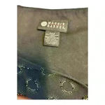 Maggie Barnes blouse Black golden Printed V-Neck sheer long sleeves sleeves Photo 6