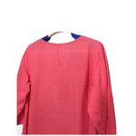 Kleen Lagenlook Pullover Pink Linen Top Shirt Button Detail Women's Medium Photo 4
