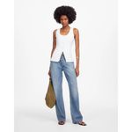 Madewell Linen Scoop Neck Cutaway Vest in Salt Size US 4 Photo 7