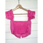 ASTR The Label Pink Off The Shoulder Sleeves Structured Cups Bustier Top Size M Photo 2