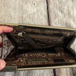 Calvin Klein Black and silver snakeskin wristlet bag Photo 4