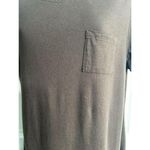 Faded Glory  Women Small Pocket Tee Brown T-shirt Midi Dress Skater Casual Cotton Photo 2