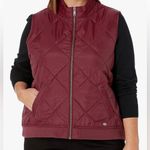Dickies  Burgundy Quilted Vest Size XL Women Photo 14