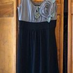 NWT Vanity Black & Grey Flower Dress Small Photo 0
