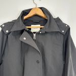 Everlane Women's Size Medium Classic Anorak Trenchcoat Dark Grey Black Timeless Photo 2