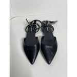 Nine West Brez ankle strap flat in black with metallic grommets Size 5 Photo 1