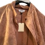 OAT NEW YORK Open Front Pink Faux Suede Trench Coat Size XL New w/ Tag MSRP $149 Photo 9