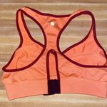 Lululemon  Go Steady Orange Burgundy Trim Bra Size 4 Photo 3