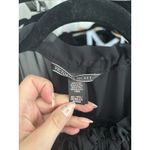 Victoria's Secret  Black Chiffon Kimono Long Robe Duster Ruffle‎ Tie Size M/L Photo 9