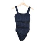 DKNY  Swim Women's 10 Black Mesh One Piece Swimsuit with Classic Tank Design Photo 1