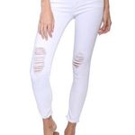 Just Black Ripped White Jeans Photo 0