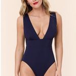 ANDIE Swim the Mykonos One Piece in Navy L Tall NWT Photo 0