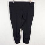 Torrid Plus Size 1X Cropped Leggings Black Gray Dotted Pull On Capri Pants 496 Photo 1