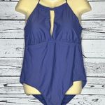 Raisin's Curve NWT Size 16W Purple/Blue One Piece Halter Bathing Suit Swimsuit Photo 0
