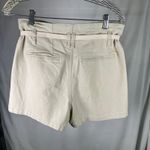 Kensie  Jeans The High Rise Short Women's Size 6/28 Beige Paper Bag Waist Pleated Photo 5