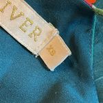 Marie Oliver Pink and Green Asymmetrical Peplum Spaghetti Strap Top Size XS Photo 7