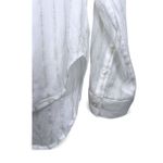 Velvet Heart NWT | S |Top Shirt Metallic Silver striped long sleeve blouse Photo 4