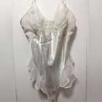 Victoria's Secret Victoria’s Vintage Gold Label Secret Teddy Ivory Lace Sequins Wedding Photo 1
