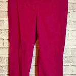 Talbots ‎ size 2p mid rise side zip cropped magenta pants like new Photo 0