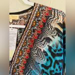 NWT~TRUE COLOURS La Moda Clothing Kaftan w/ Crystals /Beading Swim Cover Up /Top Blue Size undefined Photo 5