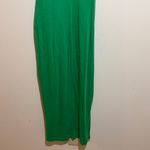 Michael Stars  Solange Green Maxi Tank Dress Knot Tie Front Slit Size Medium Photo 11