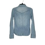 American Eagle ‎ Women's Jacket Vintage Studded Chambray Snap Pocket Pearl Size 2 Photo 10