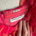 Amanda Uprichard  Pink Floral Tiered Midi Dress Photo 1