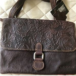 Jack George s Voyager City Organizer Floral Embossed Leather Wallet Purse Photo 0