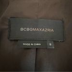 BCBGMAXAZRIA BCBC MAXAZRIA Womens Y2K Satin Blazer Size S Cropped Chocolate Brown Evening Photo 7
