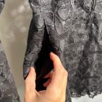 Womens Black Floral Lace Blazer Jacket Sheer Whimsigoth XL Pockets Gothic Office Photo 2