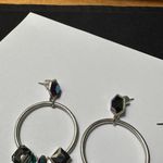 Kenneth Cole Lot Of 2 Pierced Dangle Earrings Hammered Metal Fish & 1 Photo 4