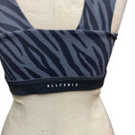 Allfenix Bandeau Sports Bra Tiger Animal Print Stretch Gray Black Size Medium Photo 7
