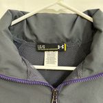 Under Armour  Gray Purple Mesh‎ Lined Windbreaker Track Jacket Womens Large Photo 1