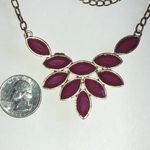 Elegant Maroon Boho Statement Necklace Photo 4